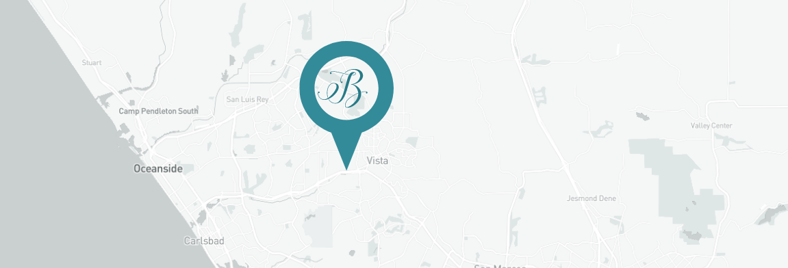 Map showing location of periodontal office